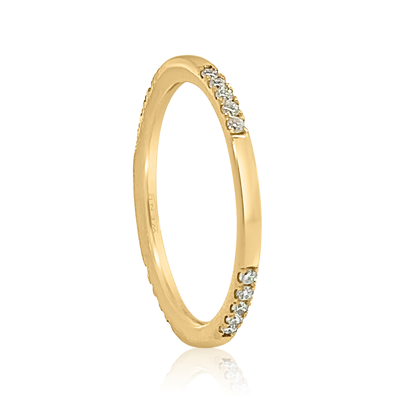 Yellow Gold Compass Eternity Ring