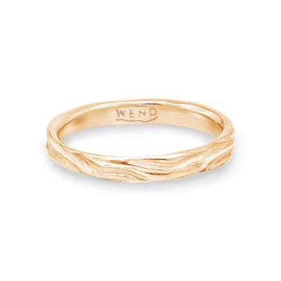 Roots ring bands look like branches or a branches ring made in certified recycled gold by WEND Jewelry