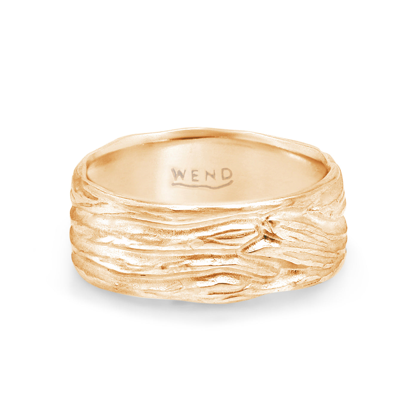 Roots ring yellow gold wide
