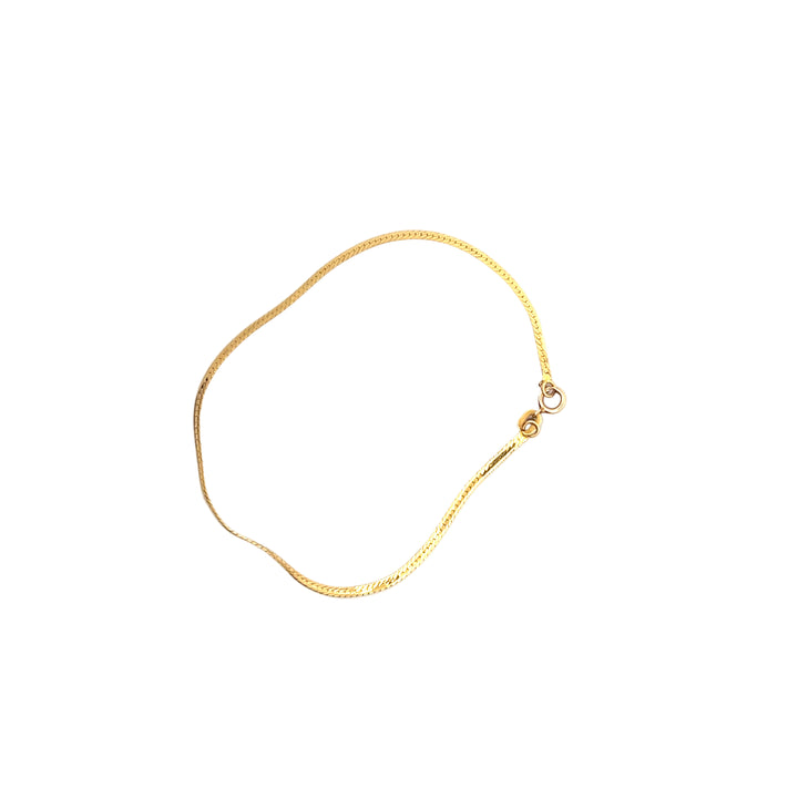 Vintage Gold Herringbone Bracelet no.56