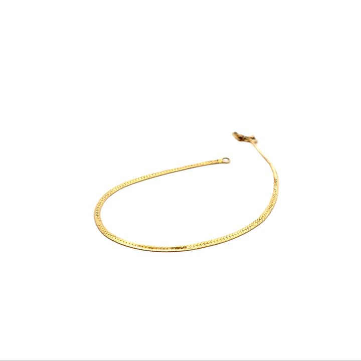 Vintage Gold Herringbone Bracelet no.56