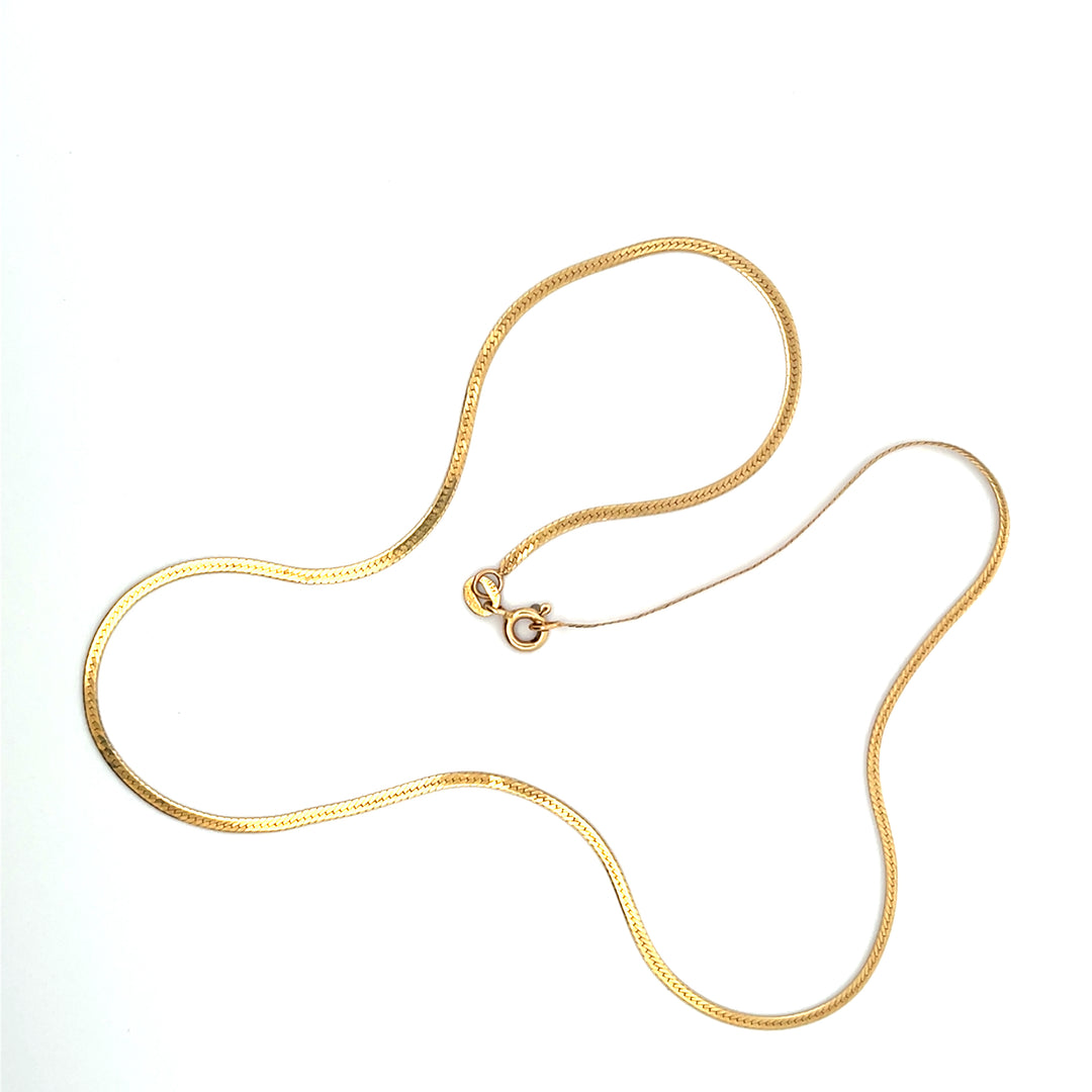 Vintage Gold Herringbone Chain no.55