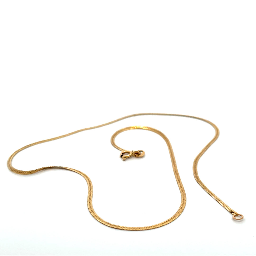 Vintage Gold Herringbone Chain no.55