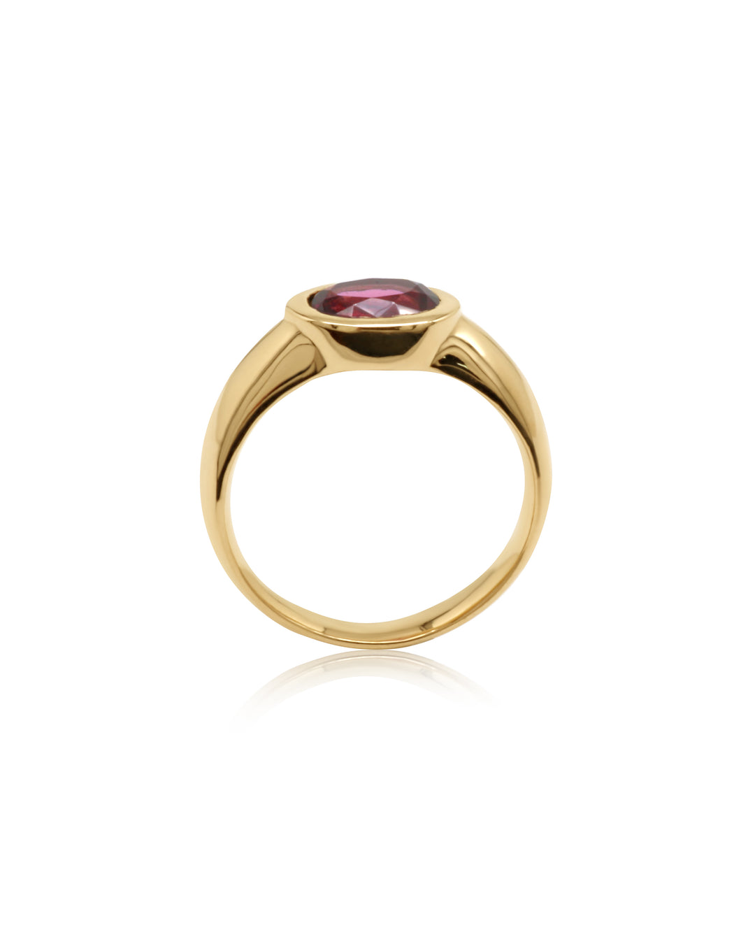 Comet Raspberry Garnet Ring