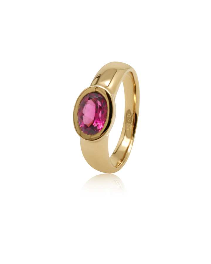 Comet Raspberry Garnet Ring