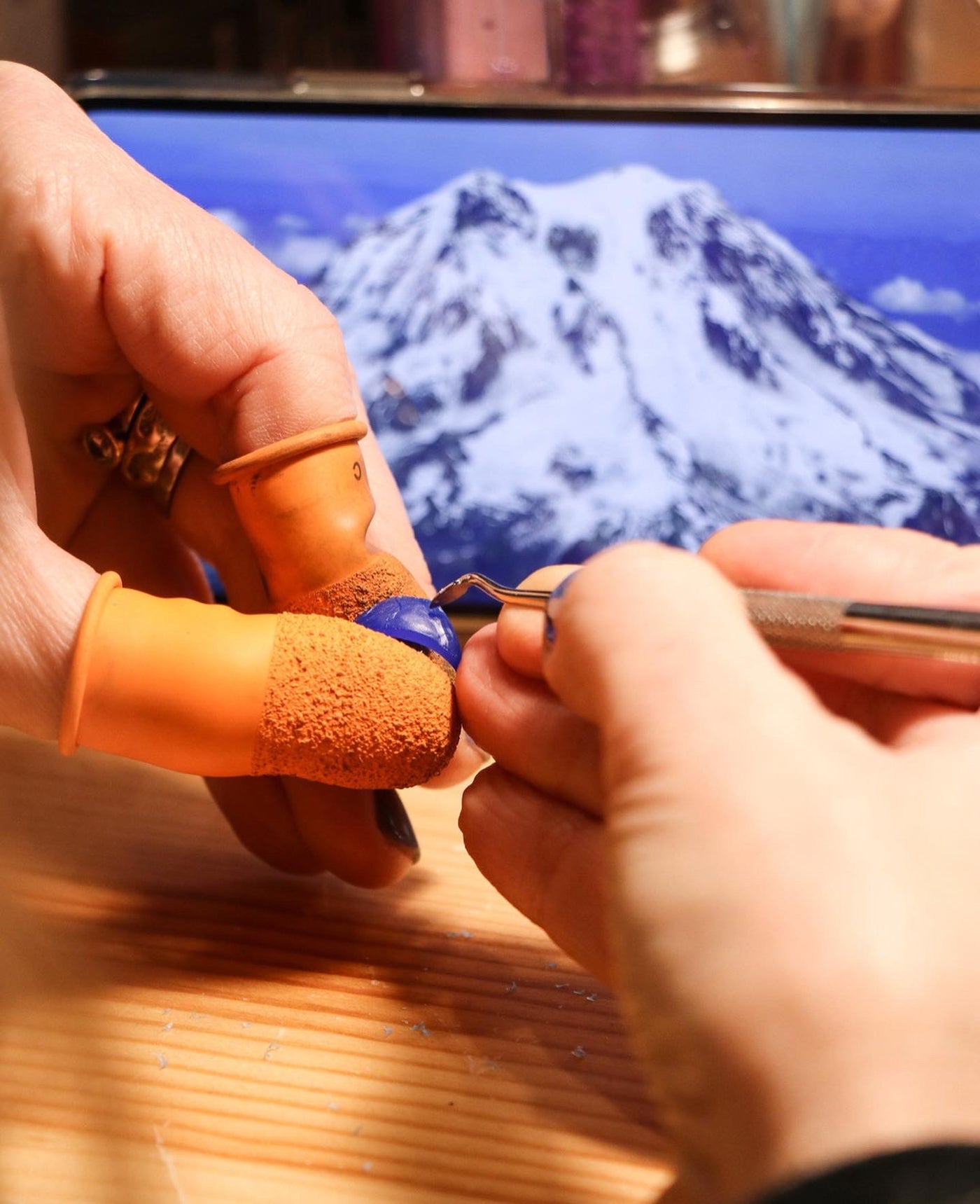 Handmaking the original Rainier ring using the mountain as inspiration
