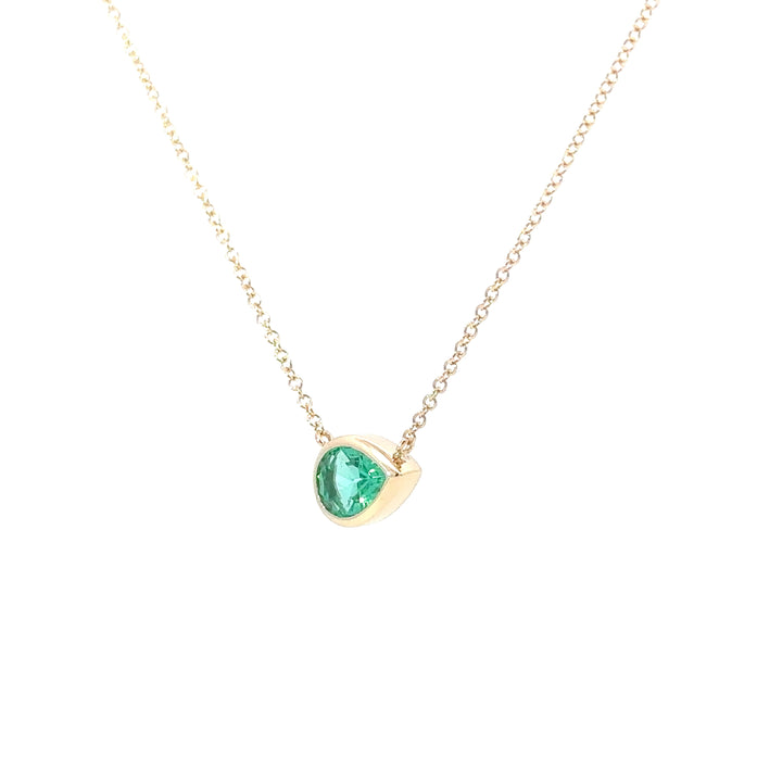 Emerald Pear Necklace