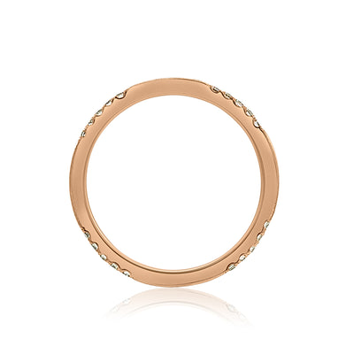 Red Gold Compass Eternity Ring