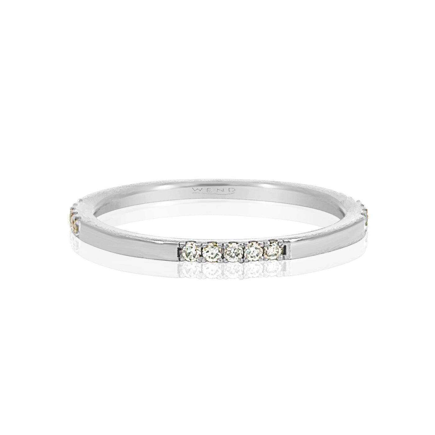 White Gold Compass Eternity Ring