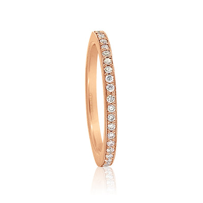 Red Gold Longitude Eternity Ring