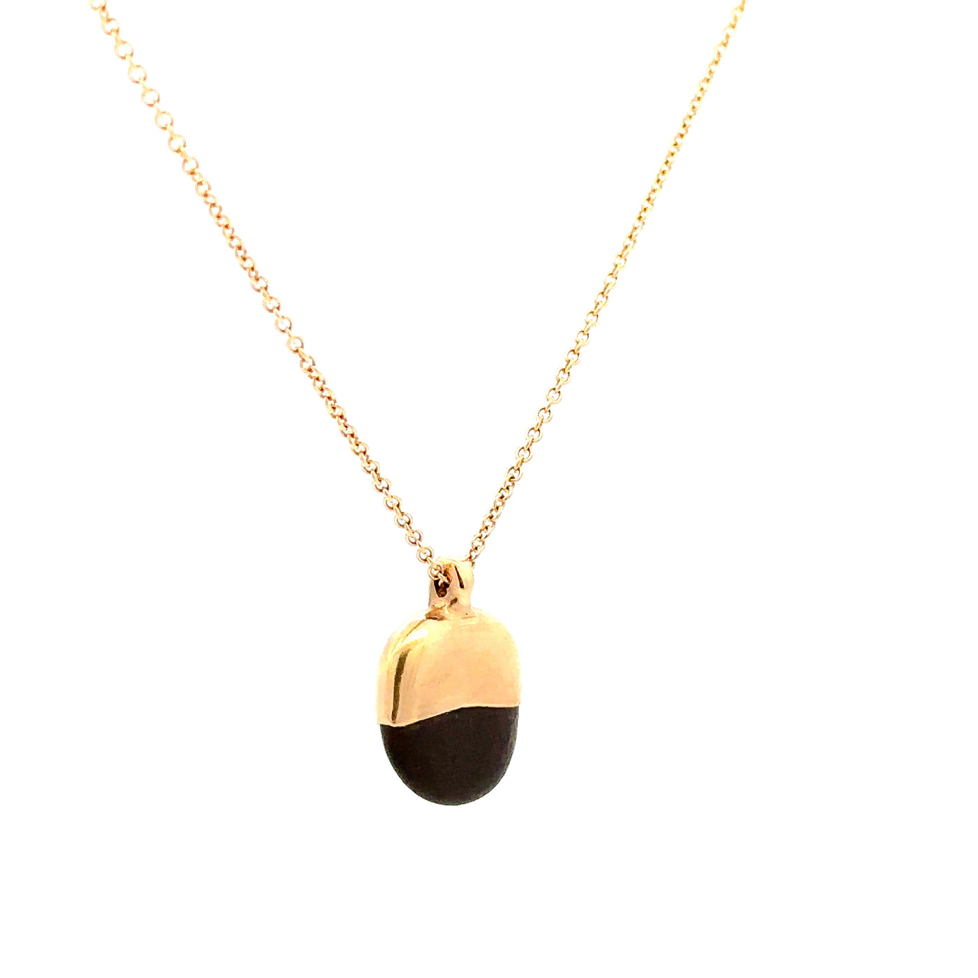 Gold Dipped Pebble Necklace #1