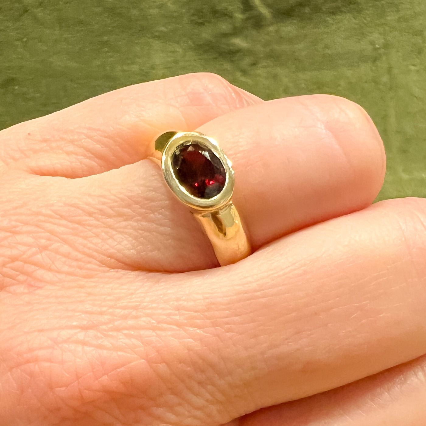 Comet Garnet Ring