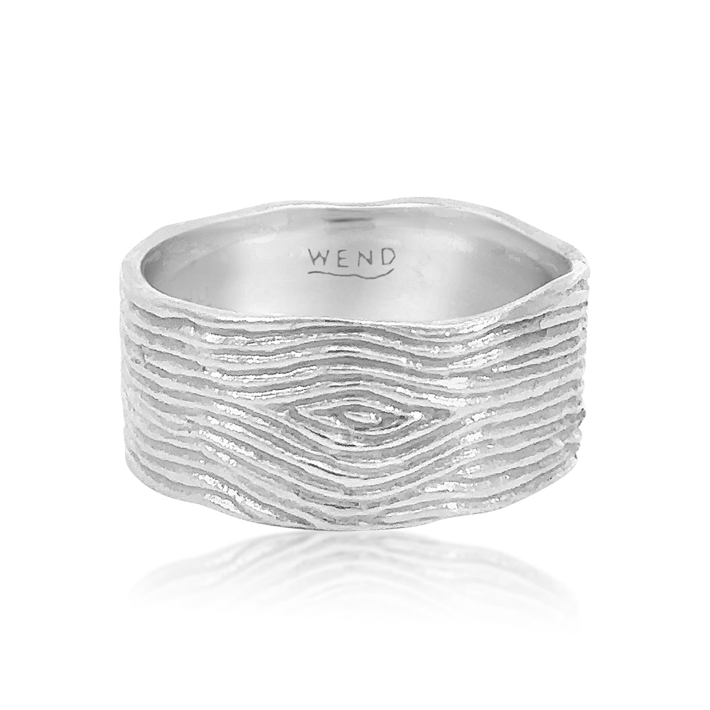 Knots White Gold Extra-Wide Band