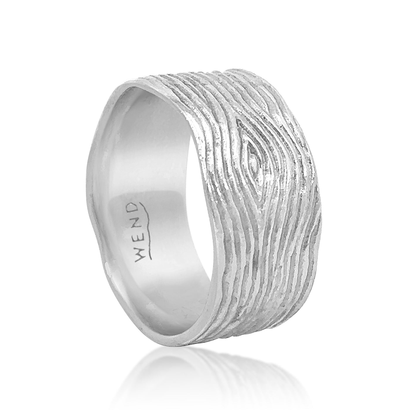 Knots White Gold Extra-Wide Band