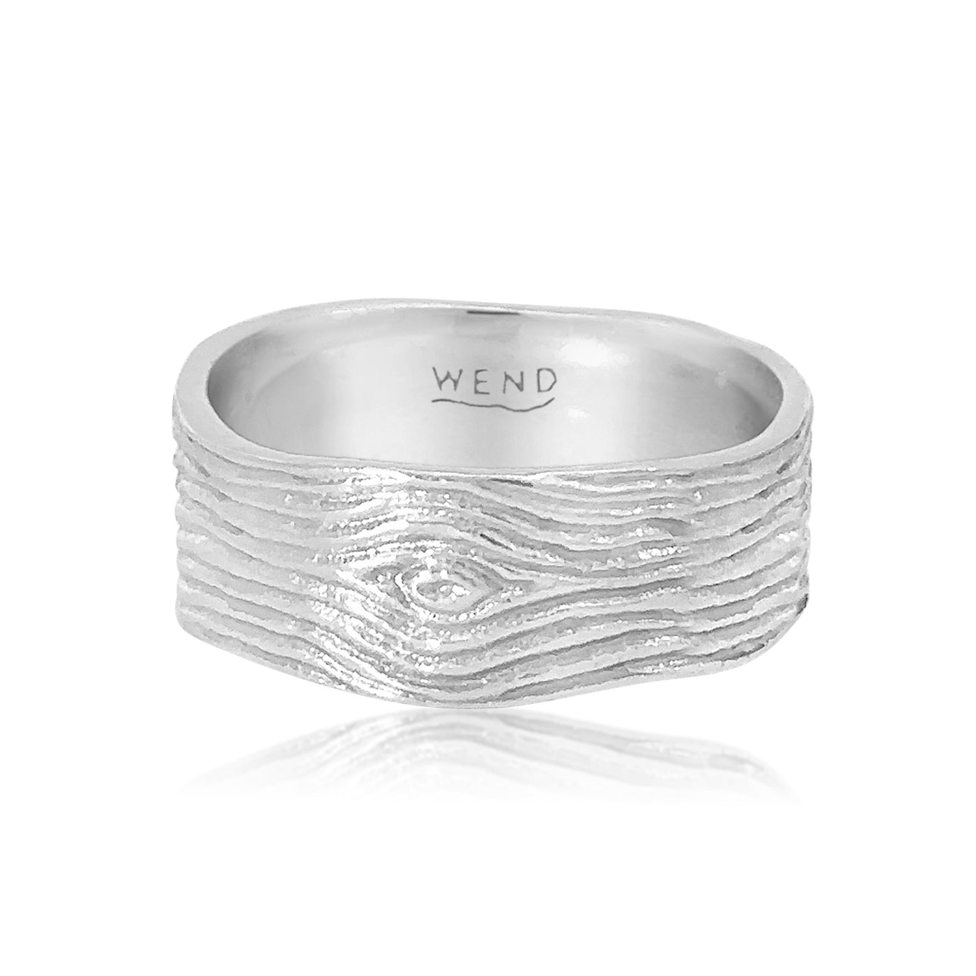 Knots Silver Wide Band