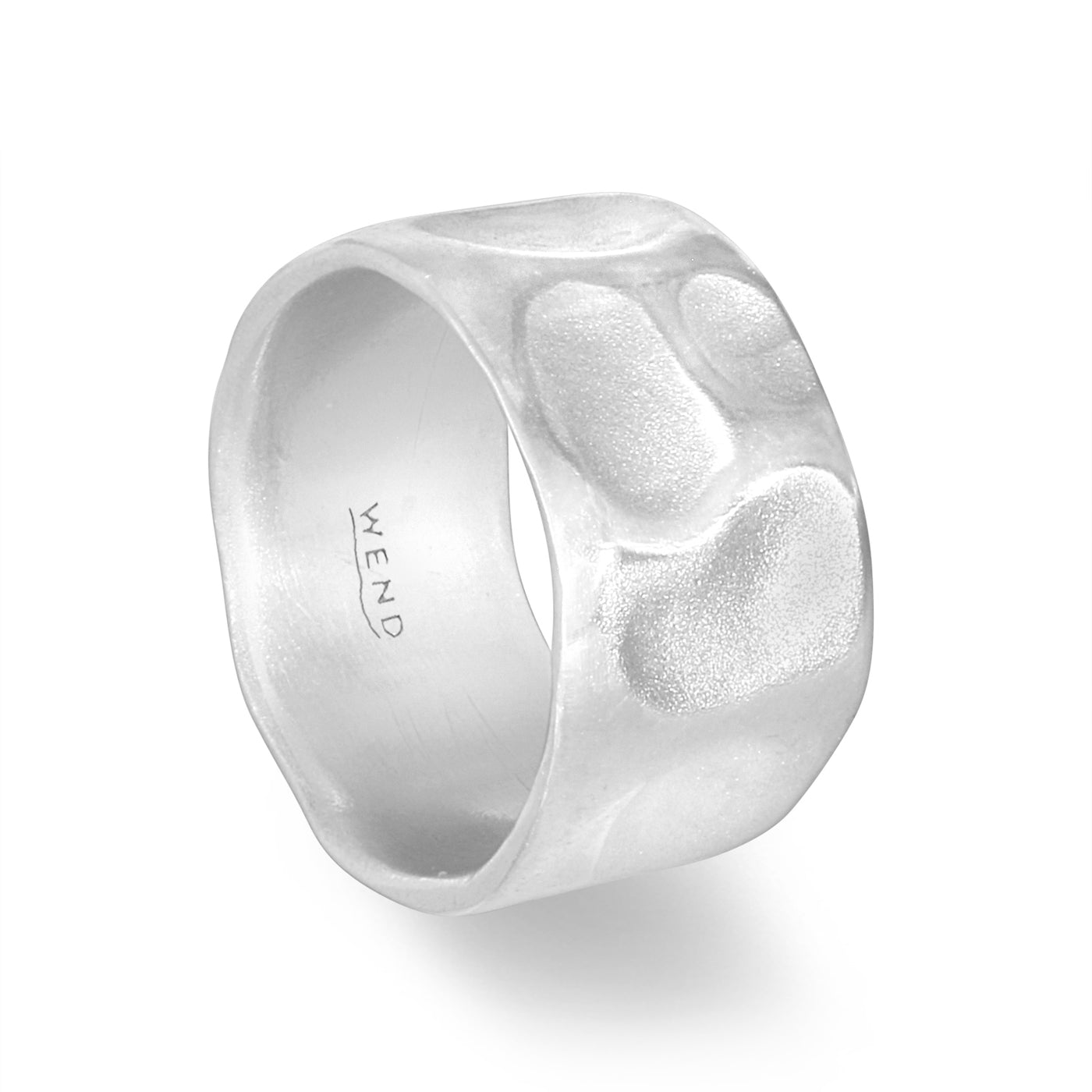 Lagoon White Gold Extra-Wide Band