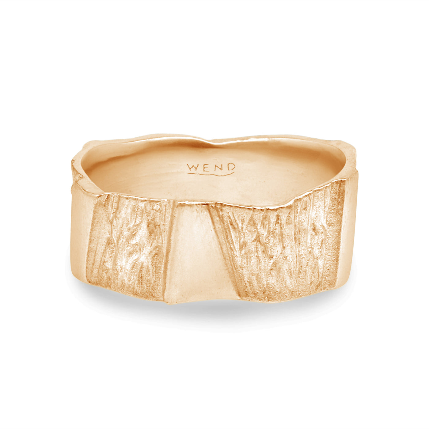 Pathways Yellow Gold Wide Band