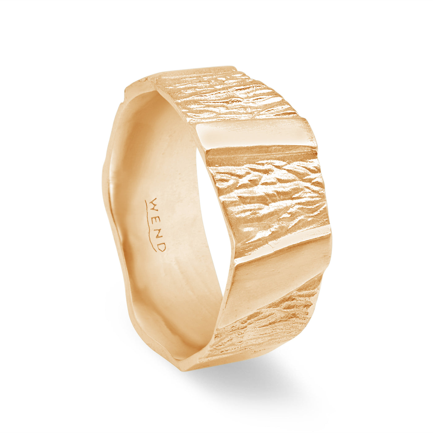 Pathways Yellow Gold Wide Band