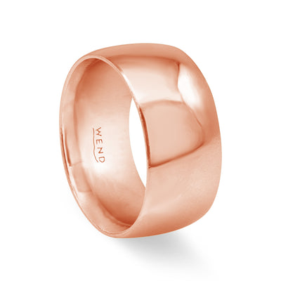 Smooth Red Gold Extra-Wide Band
