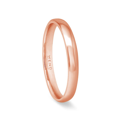 Smooth Red Gold Thin Band