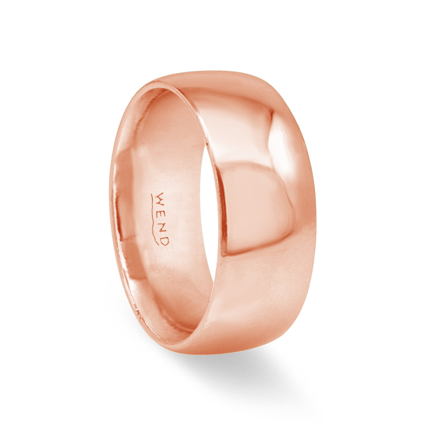 Smooth Red Gold Wide Band