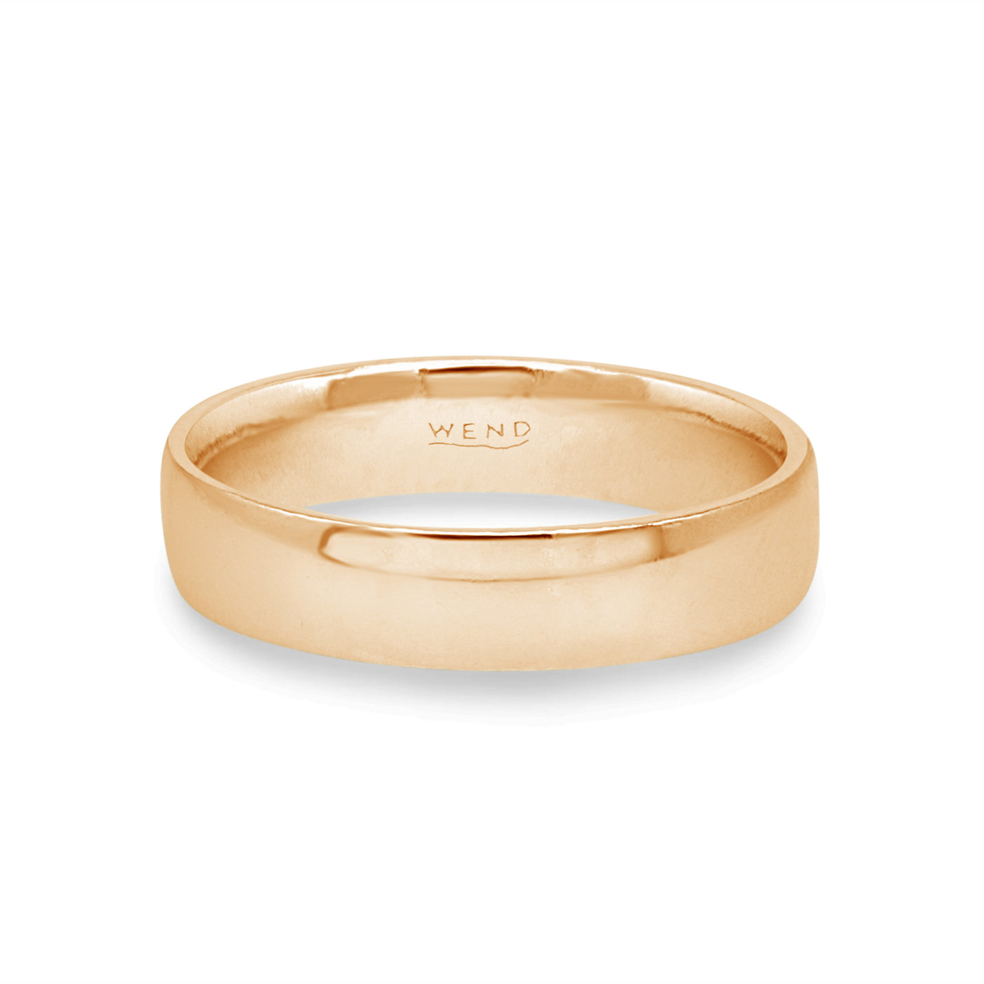 Smooth Yellow Gold Medium Band