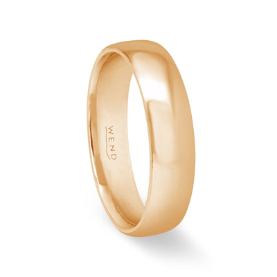 Smooth Yellow Gold Medium Band