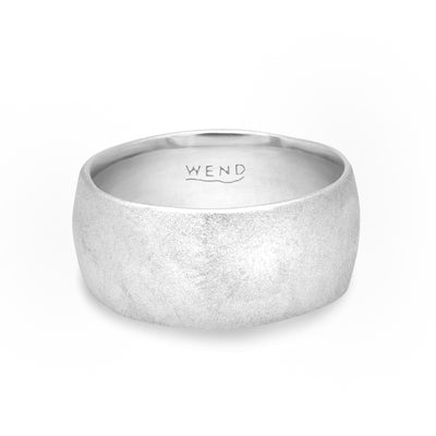 Sandstone White Gold Extra-Wide Band