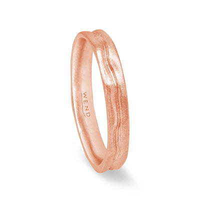 Waterfalls Red Gold Thin Band
