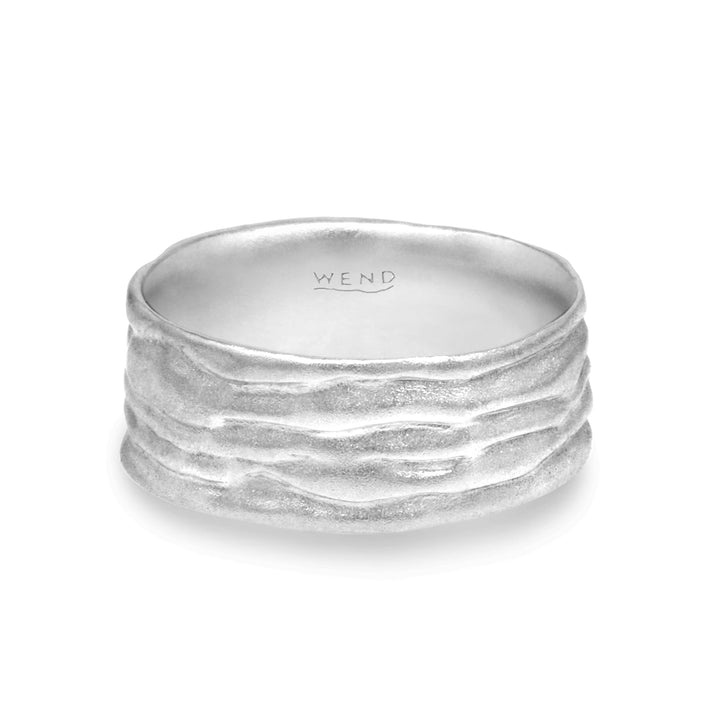 Waterfalls Silver Wide Band