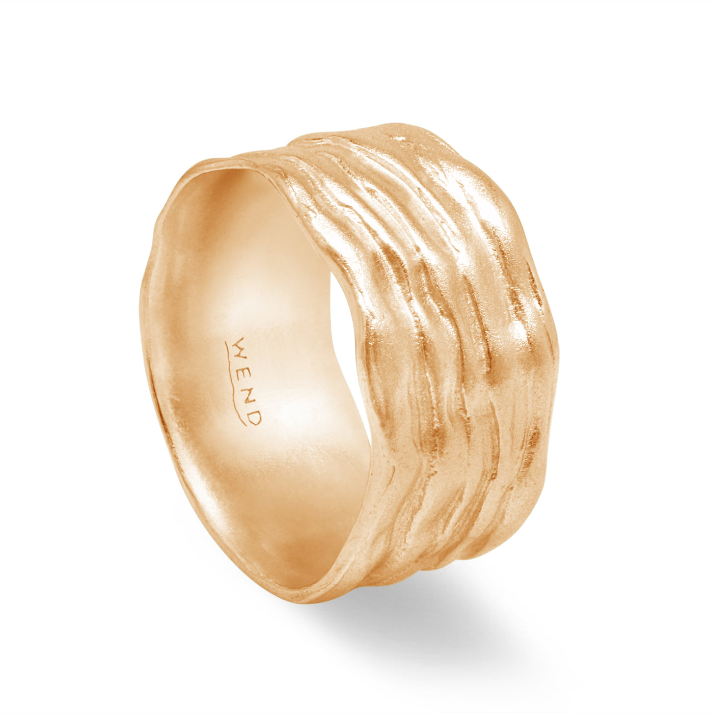 Waterfalls Yellow Gold Extra-Wide Band