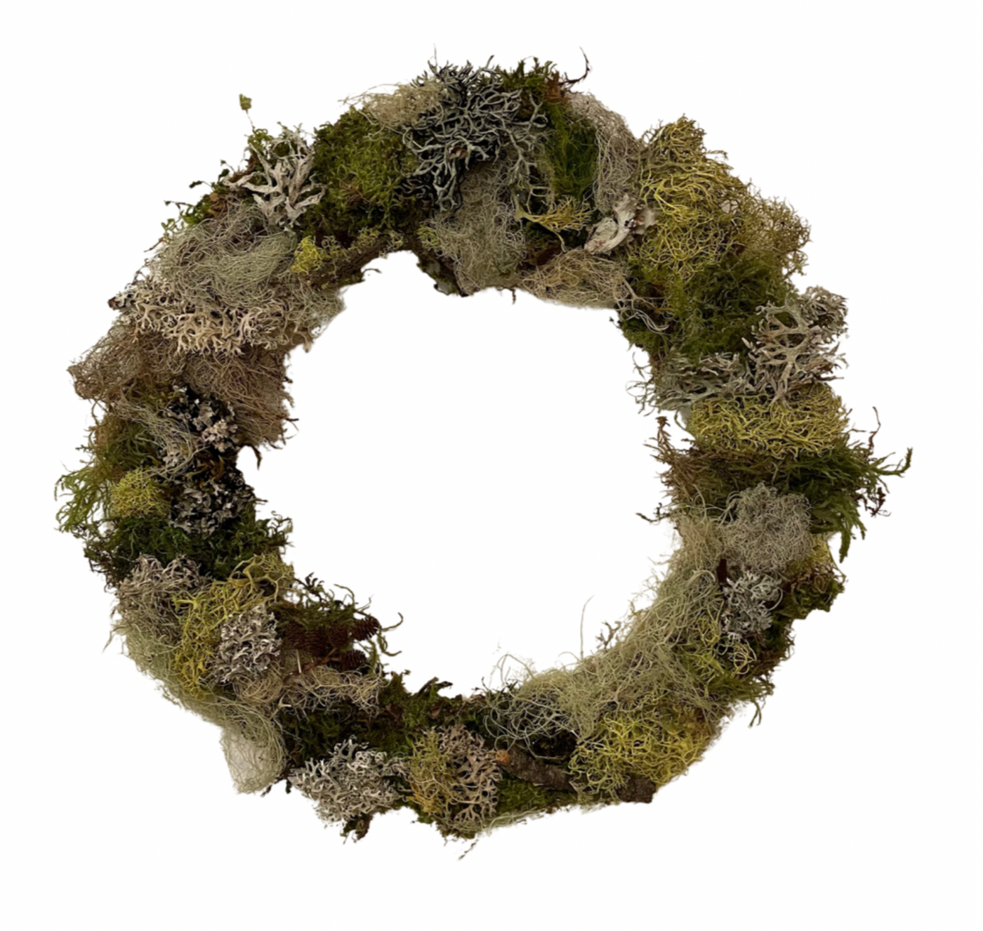 Moss and Lichen Wreath   Sunday Dec. 3 3-6pm at WEND