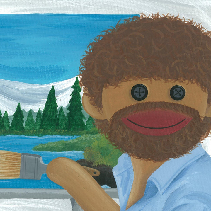 Sock Monkey Bob Ross