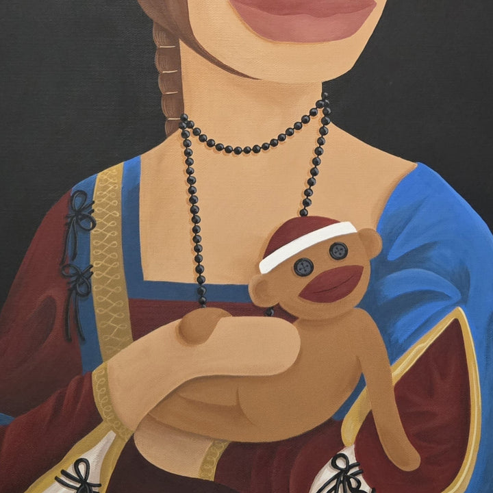 The Lady with a Sock Monkey