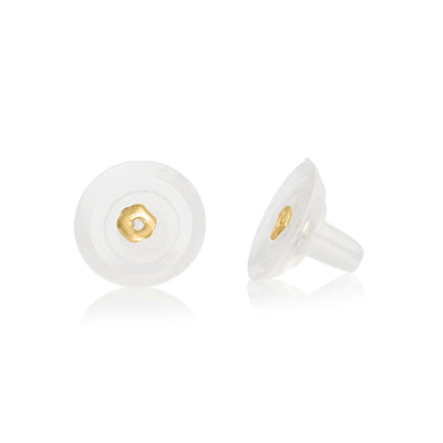 Stud Muffin Earrings Yellow Gold Half Carat