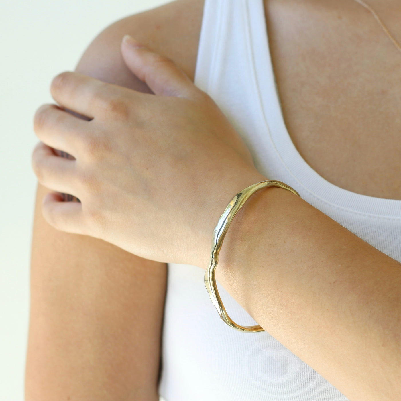 WEND Signature Brass Bangle Bracelet