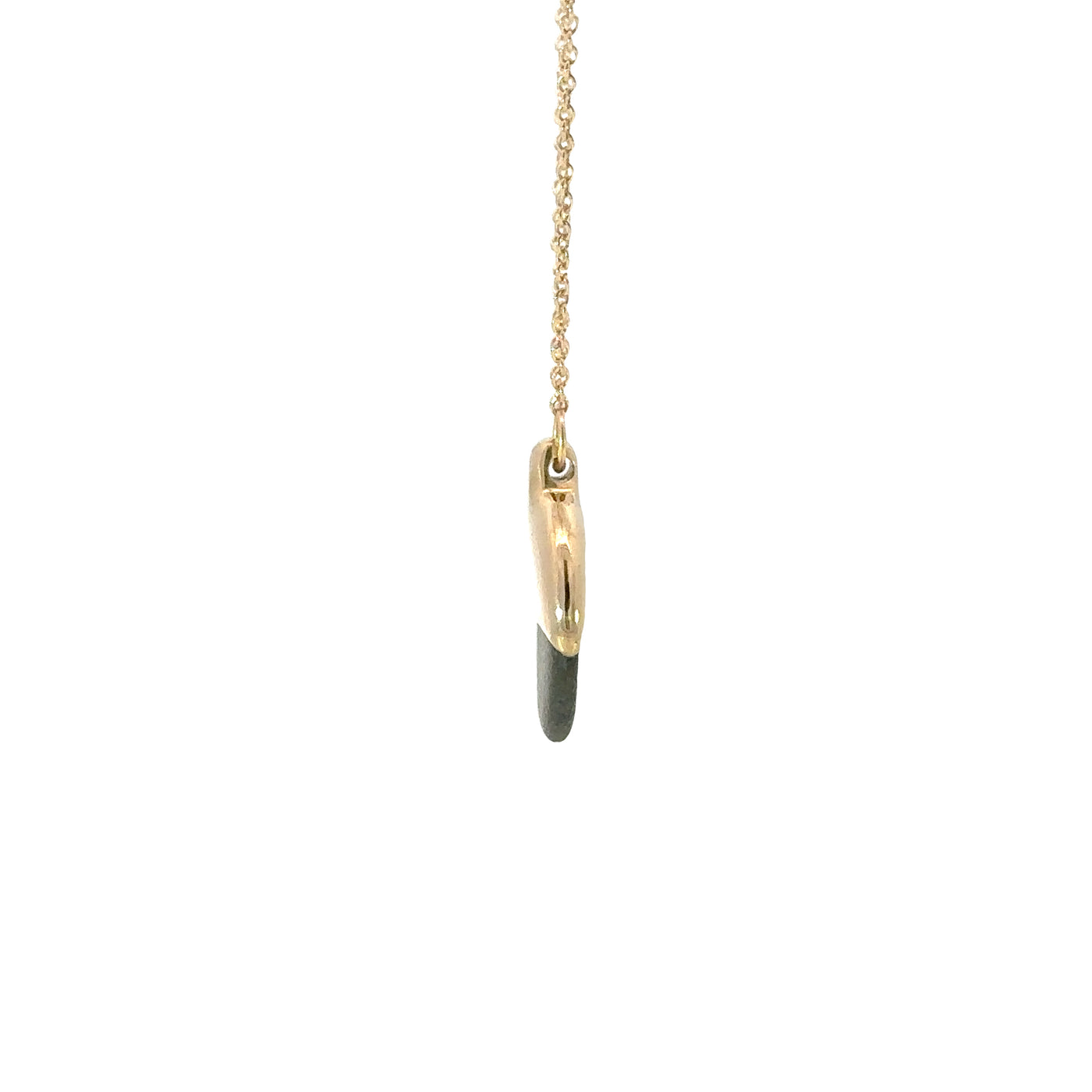 Gold Dipped Pebble Necklace #4