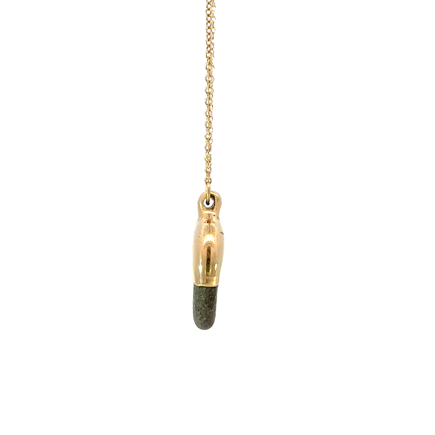 Gold Dipped Pebble Necklace #2