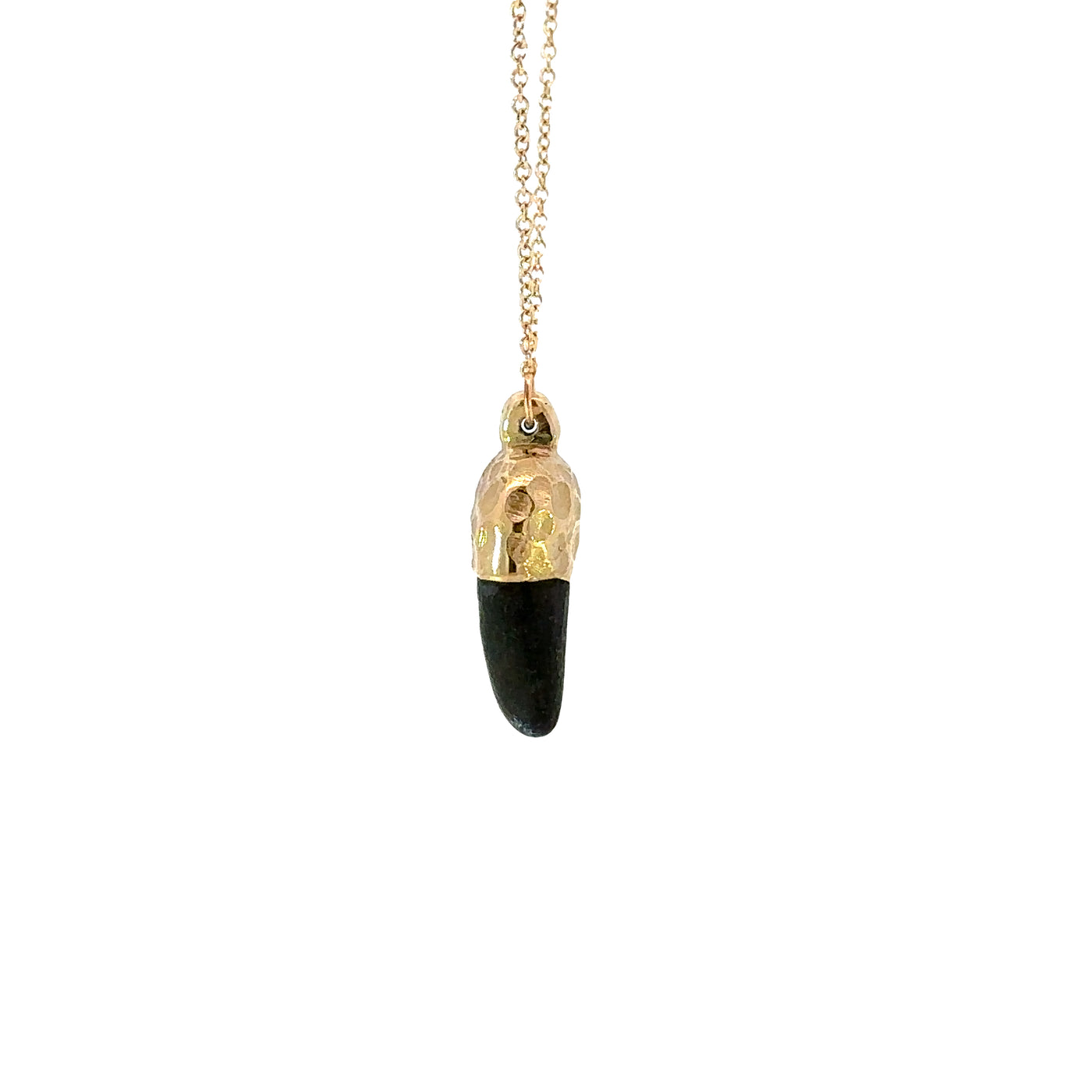 Gold Dipped Pebble Necklace #2