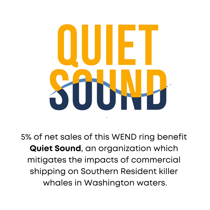 Lagoon Yellow Gold Thin with Montana Sapphire 4mm