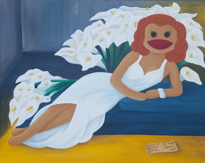 Sock Monkey Portrait of Natasha Gelman