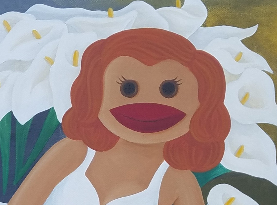 Sock Monkey Portrait of Natasha Gelman