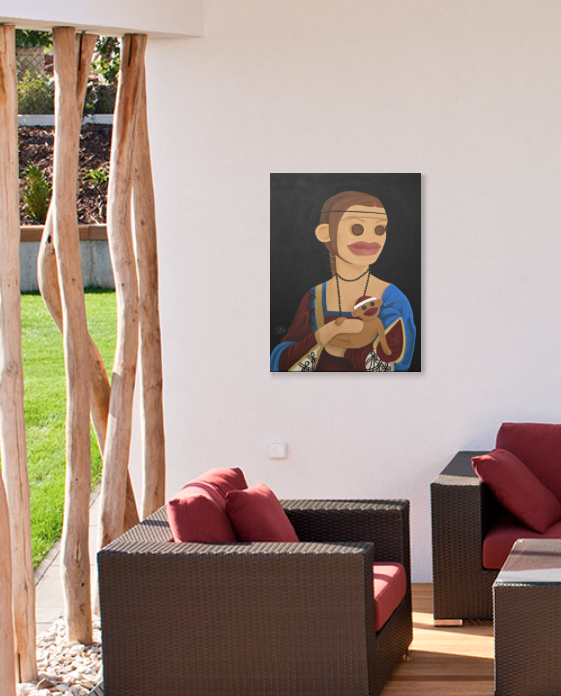 The Lady with a Sock Monkey