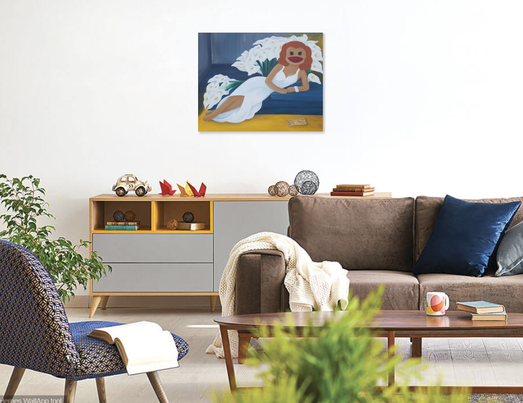 Sock Monkey Portrait of Natasha Gelman