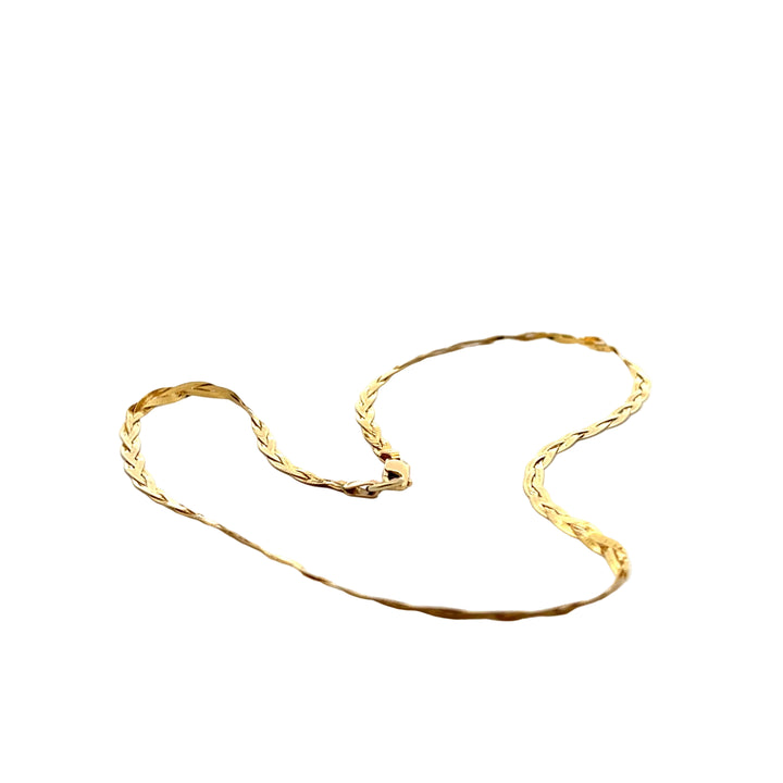 Vintage Gold Braided Serpentine Chain no.61