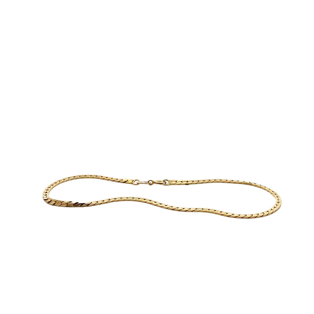 Vintage Gold Herringbone Bracelet no.65