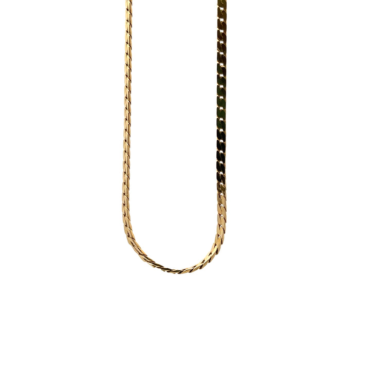 Vintage Gold Herringbone Bracelet no.65