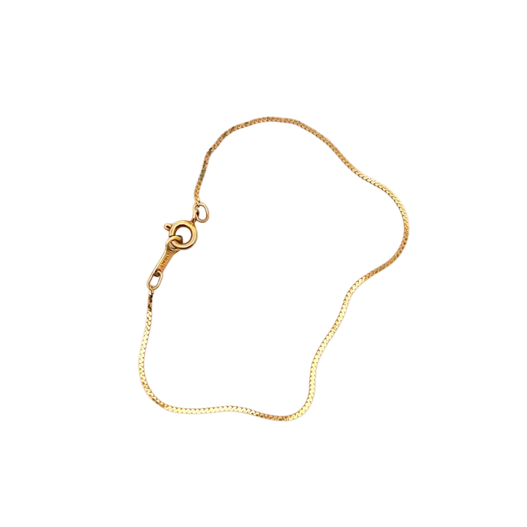 Vintage Gold Serpentine Bracelet no.58