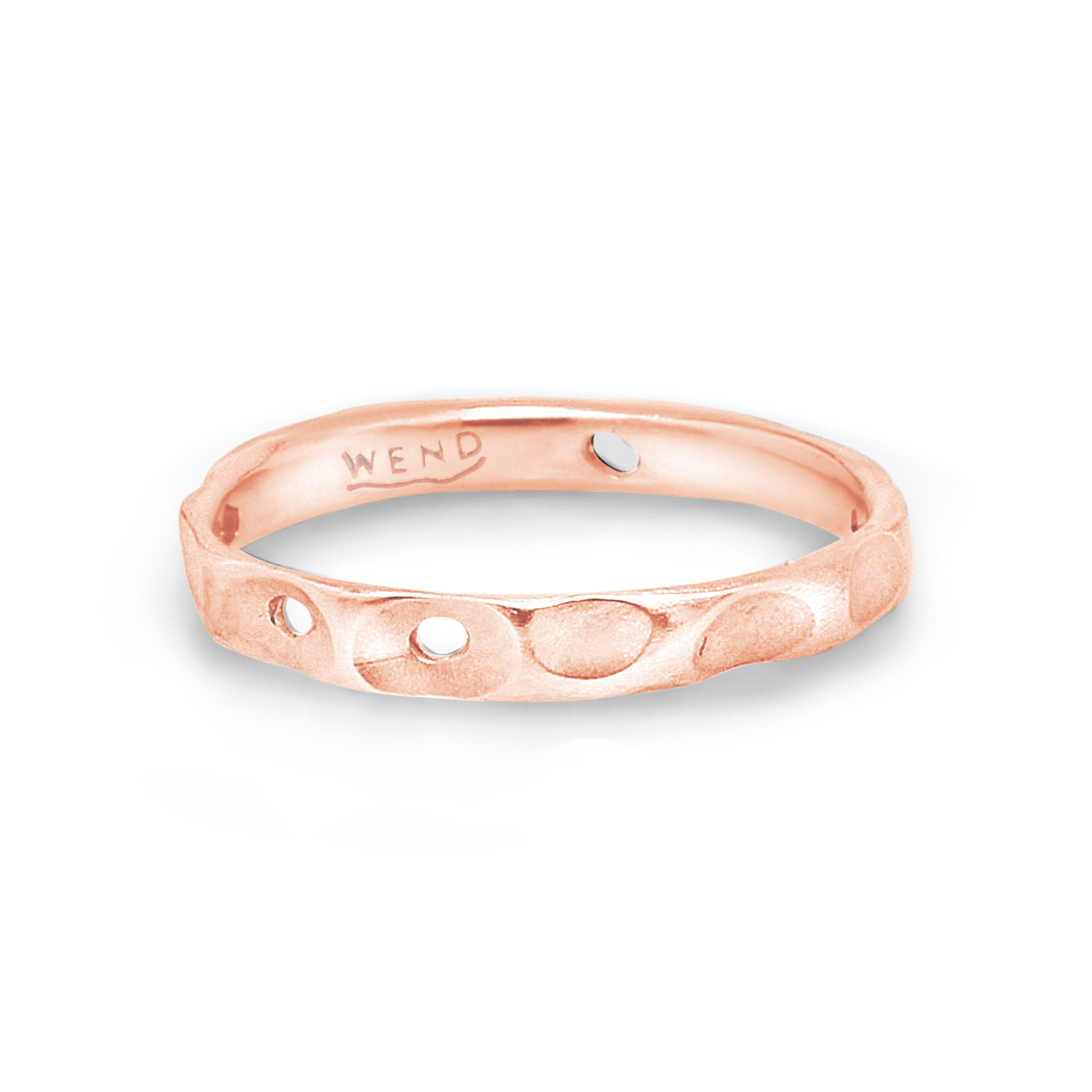 Tidepools ring band inspired by ocean tide pools made from certified recycled gold by WEND Jewelry #width_thin